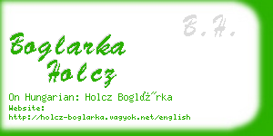 boglarka holcz business card